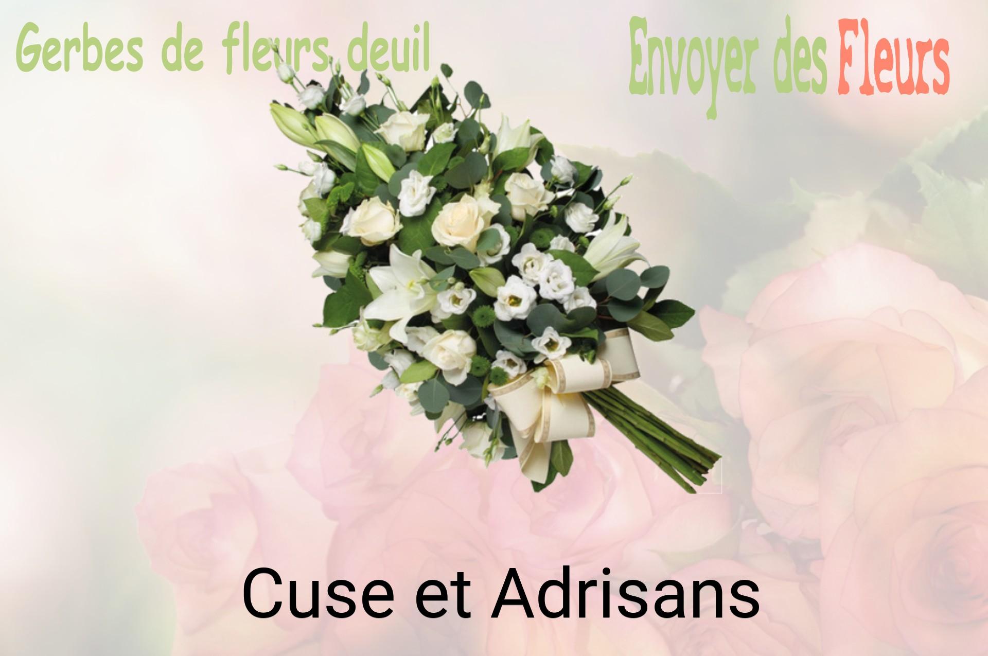 Gerbe de fleurs de deuil livrée à Cuse-et-Adrisans